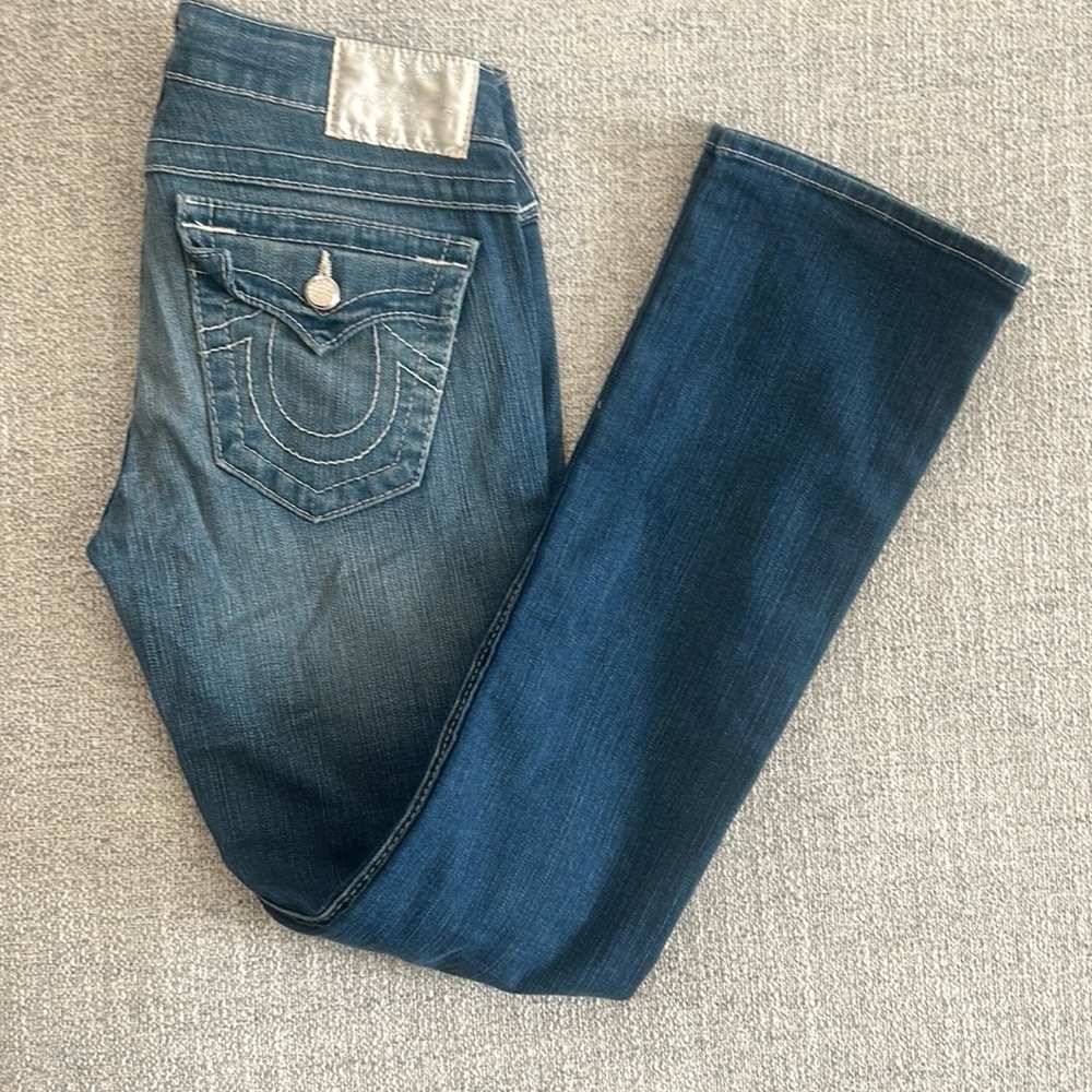 True Religion Dark Blue Boot Cut Jeans